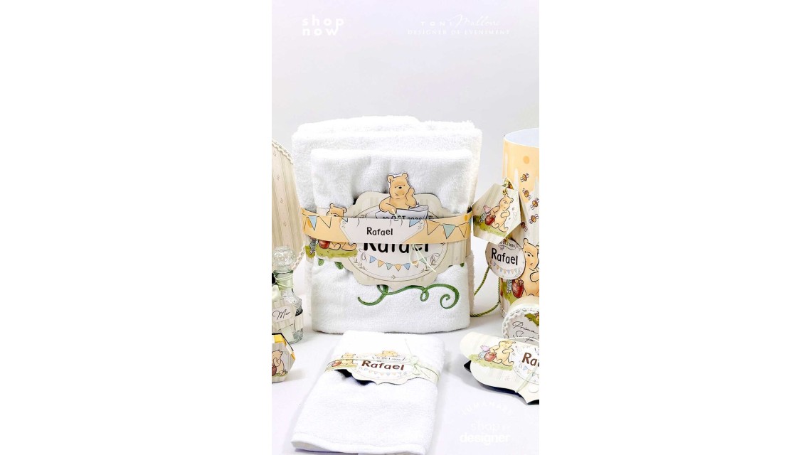 Trusou Botez Băiat Winnie the Pooh Ursulețul Personalizat 7
